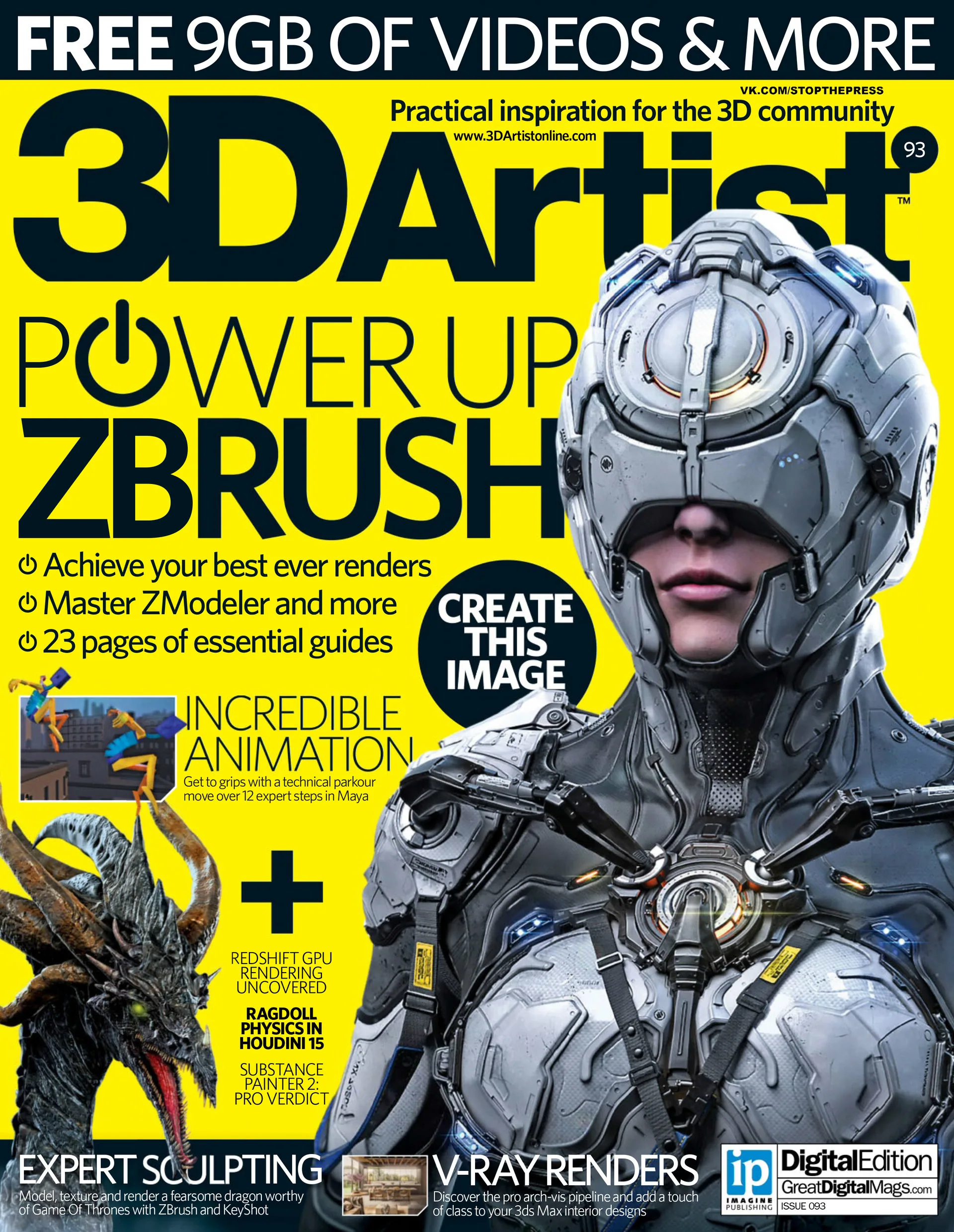 3D Artist #93 — Featured Art — magazine feature